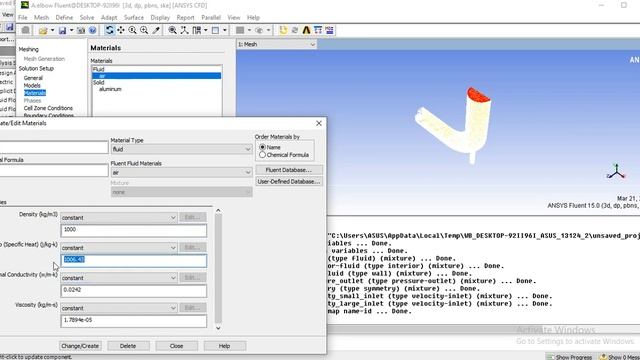 Heat Transfer in a Mixing Elbow-Part1 Ansys fluent смотреть онлайн