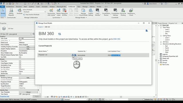 BIM 360 Design - sincronizar cambios de un proyecto de Revit смотреть онлайн