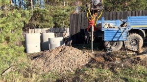 Копаем Колодец 7 колец, за два часа, и 42.000 рублей !