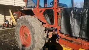 новые передние колёса на ЮМЗ.