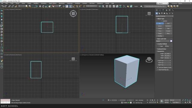 3ds Max for beginners - Tools: move rotate scale, object selection, snap tools, pivot point смотреть онлайн