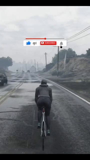 Прогулка в дождь - Walking in the rain - GTA5 - ГТА5 - #shorts смотреть онлайн