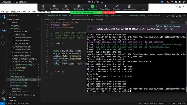 14. this pointer in c++ смотреть онлайн