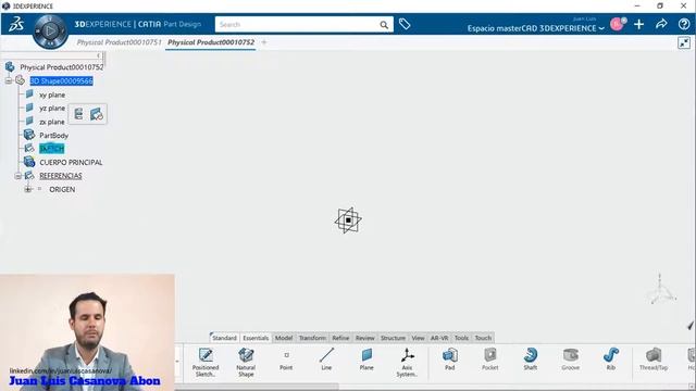 CURSO PLATAFORMA 3DEXPERIENCE CATIA DASSAULT SYSTEMES APP PART DESIGN смотреть онлайн