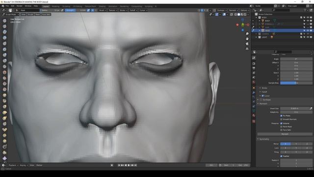Face Anatomy Sculpting in Blender - THE CORRECT WAY смотреть онлайн