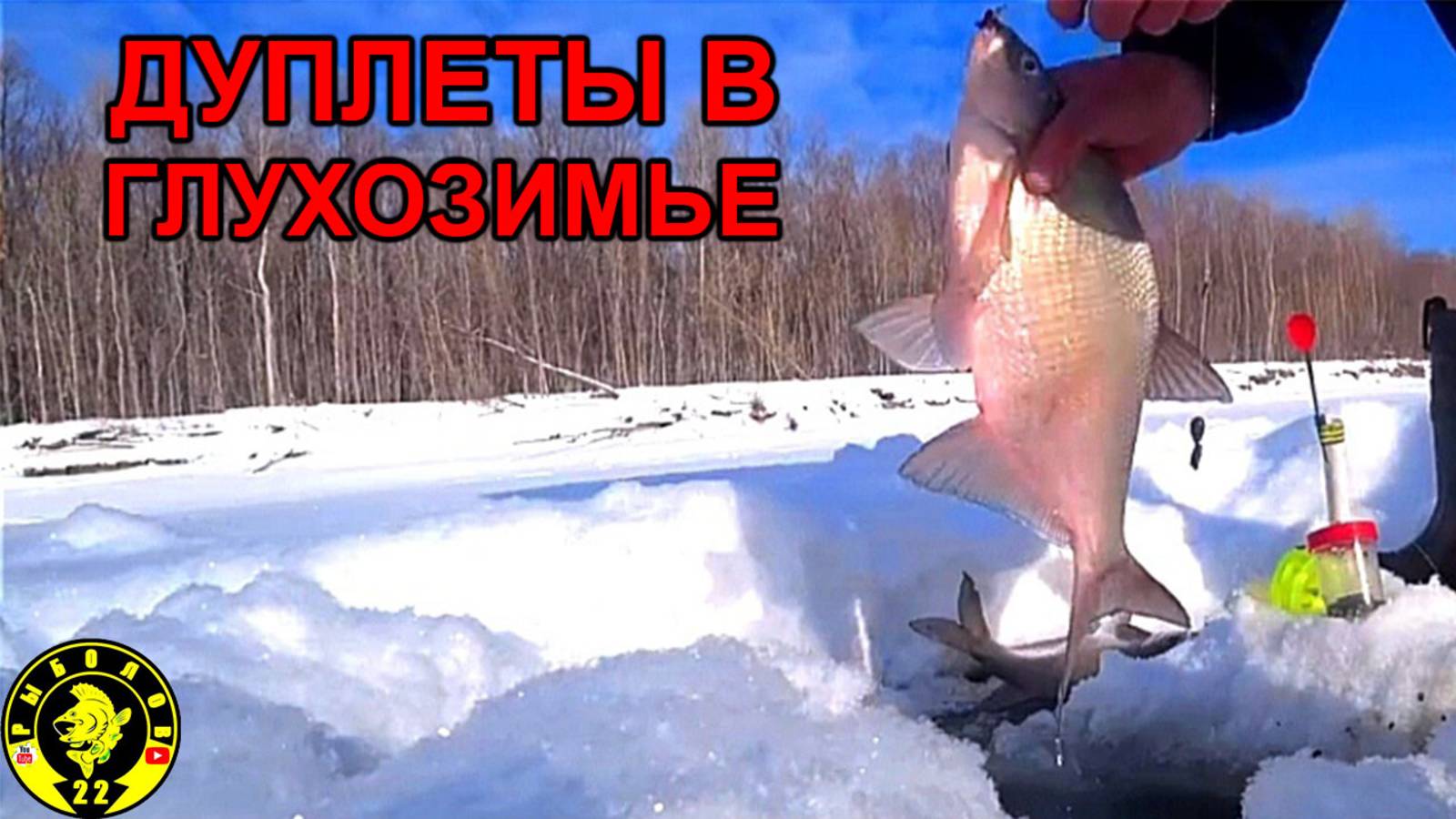 ДУПЛЕТЫ ЛЕЩА В ГЛУХОЗИМЬЕ. ЗИМНЯЯ РЫБАЛКА НА КОМБАЙНЫ.