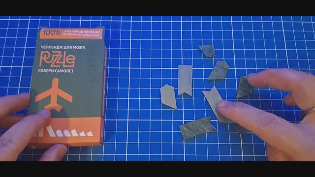 ПАЗЛ Челлендж для мозга Собери Самолет 8 деталей смотреть онлайн