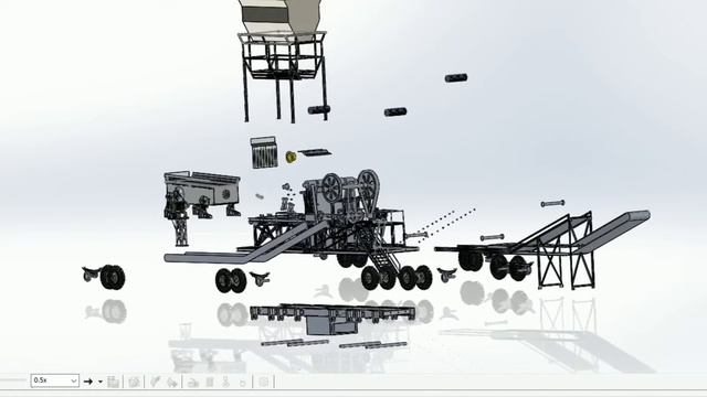 My Solidworks Design of Crusher Machine & Rendering With Keyshots // #solidworks смотреть онлайн