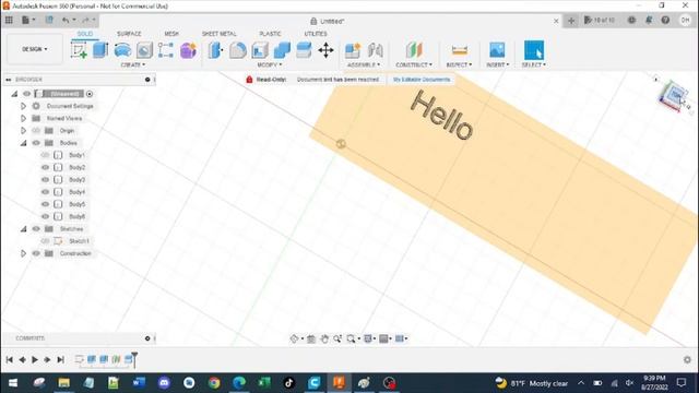 Fusion360 Creating Lettering to Snap-in on a 3d Print - Tolerance Quick Tutorial смотреть онлайн