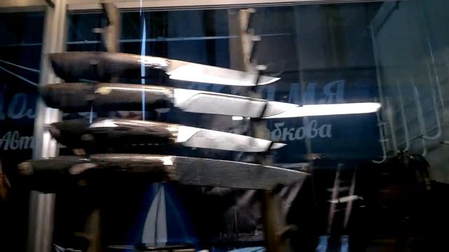 нож с узорами ромбиками и не только. кованные ножи. forged knives смотреть онлайн
