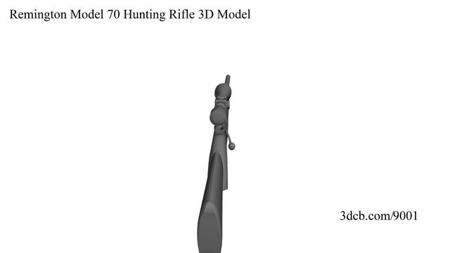 Remington Model 70 Hunting Rifle 3D Model смотреть онлайн
