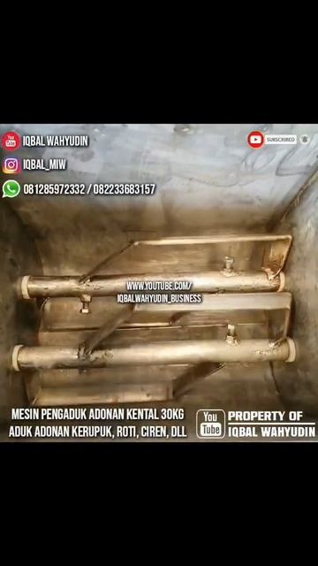 Mesin Pengaduk Adonan Kental 30kg - Aduk Sambel Kacang Bumbu Pecel - Aduk Adonan Roti Cireng Kerupu