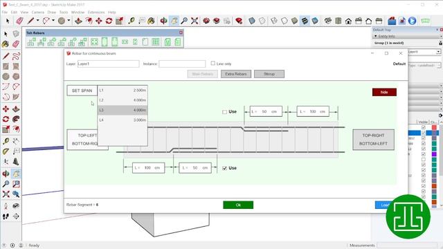 Toh Rebars v1.5.2 | Extension for SketchUp смотреть онлайн