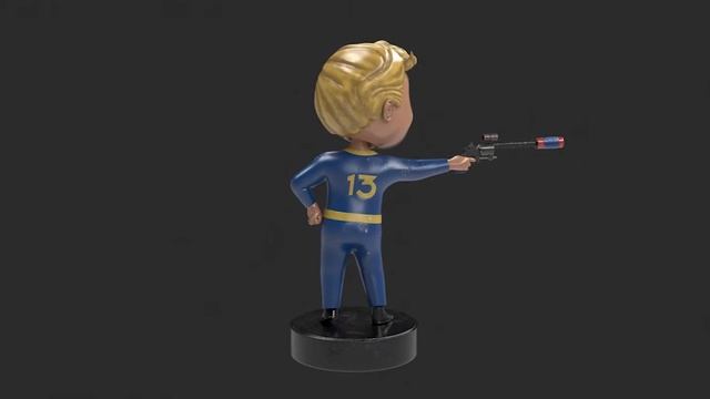 VaultBoy Gunslinger Pose TurnTable смотреть онлайн