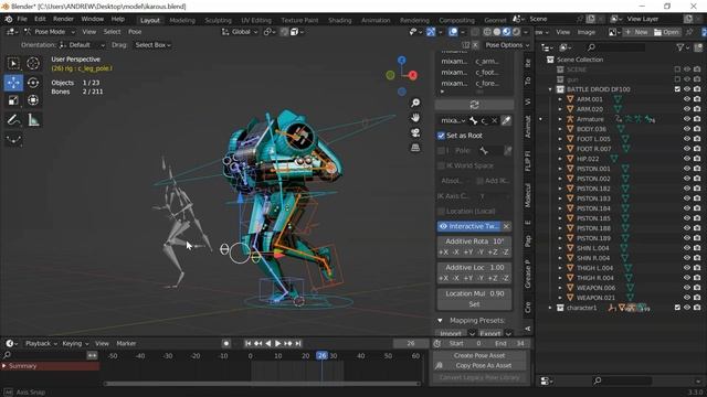 How to retarget auto-rig pro rig to a MIXAMO animation смотреть онлайн