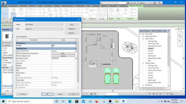 How to place Trees, human beings and cars in Revit смотреть онлайн