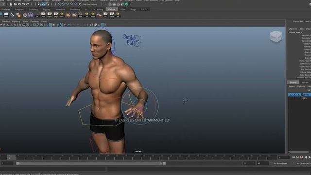 3D Realistic Character Rigging - Maya with Body Morph / Blendshape смотреть онлайн