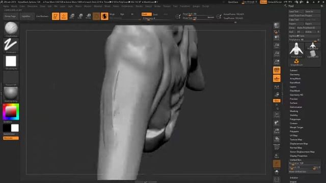 ZBrush lll Sculpting Morph Full Body TimeLapse смотреть онлайн