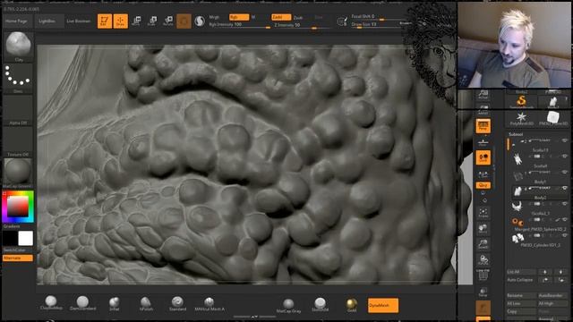 Live Zbrush Sculpting on Scolla: Part 20 (Itty Bitty Bumpy Wumpies) смотреть онлайн