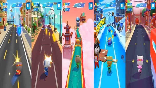 Talking Tom Hero Dash - Discover All The Heroes - New ULTRAHERO - All BOSSES Superworld - Gameplay