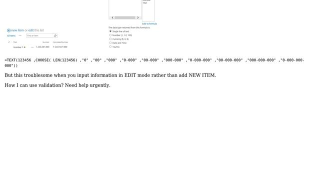 Sharepoint: Phone number column validation смотреть онлайн