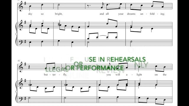 VideoScore For KMC 1002 Caterpillar From Kandinsky Music, For 2 Pt Treble Choir With Piano Or Orff