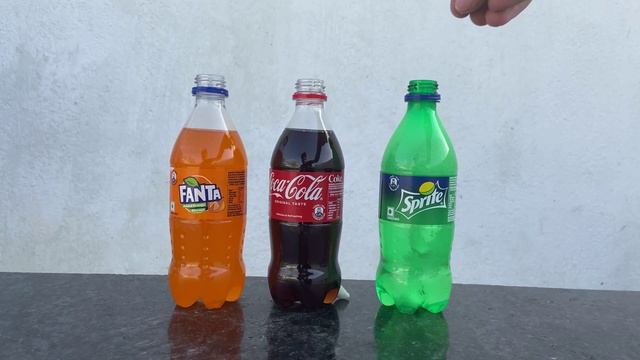 Experiment Coca cola,Fanta,Sprite vs Mentos смотреть онлайн