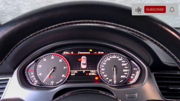 Audi S8 D4 Extreme Cold Start on a Snowy Winter Day ❄️ ☃️