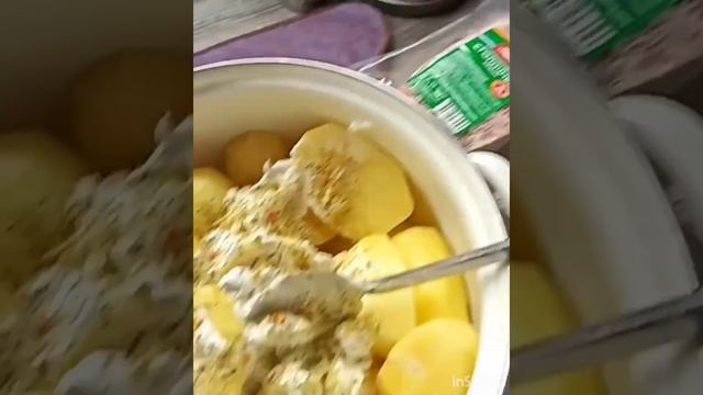 картошечка запечённая в беконе