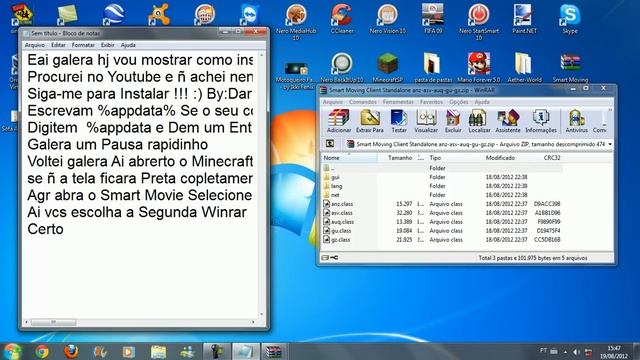Tutorial MineCraft: Como Instalar Smart Moving em MineCraft 1.3.1 e 1.3.2 смотреть онлайн