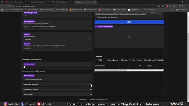 SoniTranslate Videoları Farklı Dillere Ücretsiz Dublajlama - Tamamen Ücretsiz Yöntem смотреть онлайн