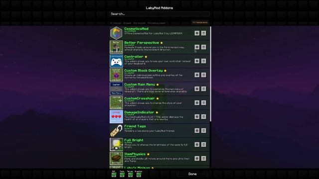 МОИ НАСТРОЙКИ LABYMOD!