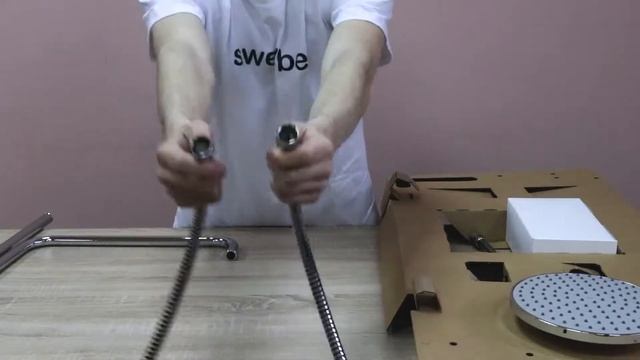 Распаковка семейного душа с нижним подключением Swedbe Harmony арт.5006