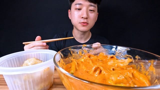 Sub. 떡볶이 먹방 🍱 동대문 엽기떡볶이 오뎅 꿔바로우 엽떡 먹방 ASMR Mukbang Eatingshow Eatingsounds Asmreating Realsounds