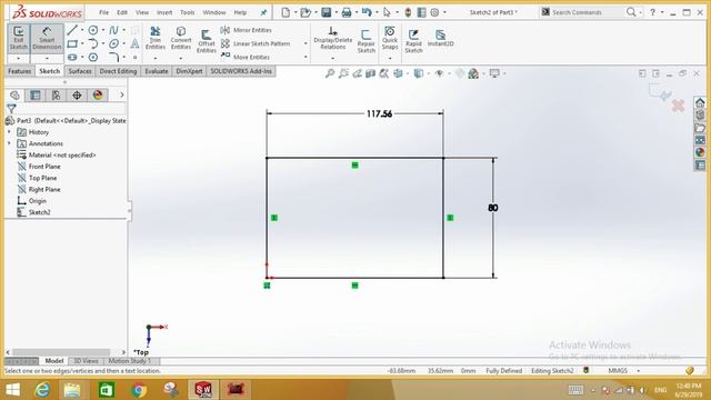 Colors of lines in sketching of solidworks ( Tutorial # 3 ) смотреть онлайн