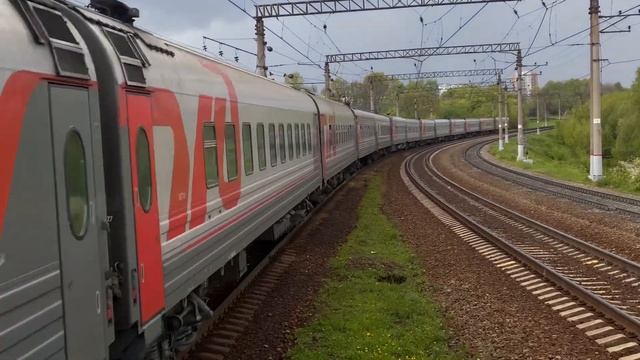 ЭП2К-385 с поездом 131 Москва-Орск |Булатниково. смотреть онлайн