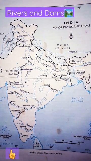 Major Dams And Rivers In India 🏞🌎#upsc #study #maps