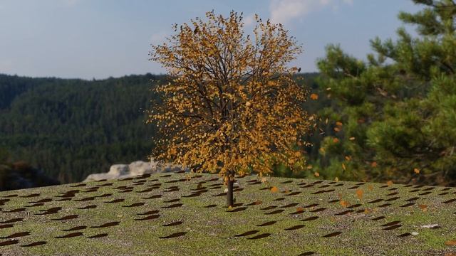 Blender 3.0: How to generate a tree with a looping wind animation. 风吹树摇落叶模拟动画 смотреть онлайн