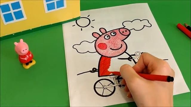 Свинка Пеппа, новая серия, Рисуем Портрет Пеппы! смотреть онлайн