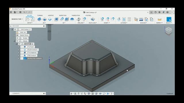 Fusion 360 - Tutorial - How to Get Started CAM Manufacture смотреть онлайн