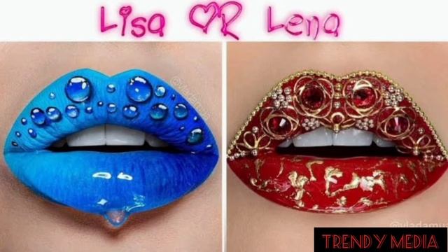 LISA Or LENA(lip Shades) #trendy Media# # Shorts#