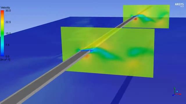 Tacoma Narrows Bridge Collapse Ansys Simulation смотреть онлайн
