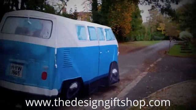 Blue VW Camper Van Tent in for a spin at www.thedesigngiftshop.com смотреть онлайн