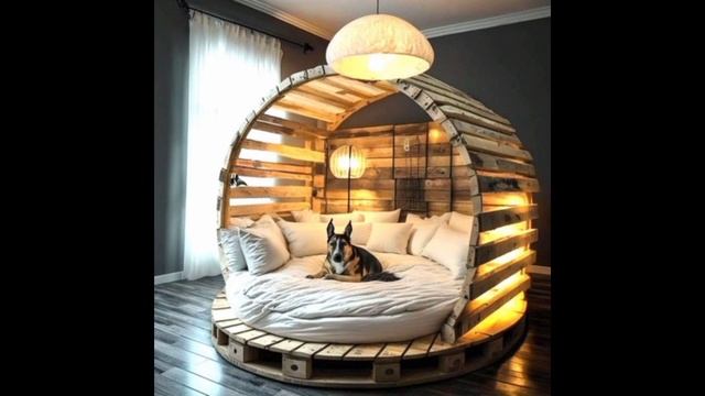 Amazing Pallet Wood Bed Designs /pallet wood projects смотреть онлайн