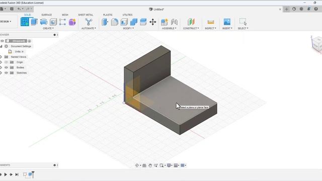 Autodesk Fusion 360 Beginner Tutorial | L-Bracket смотреть онлайн