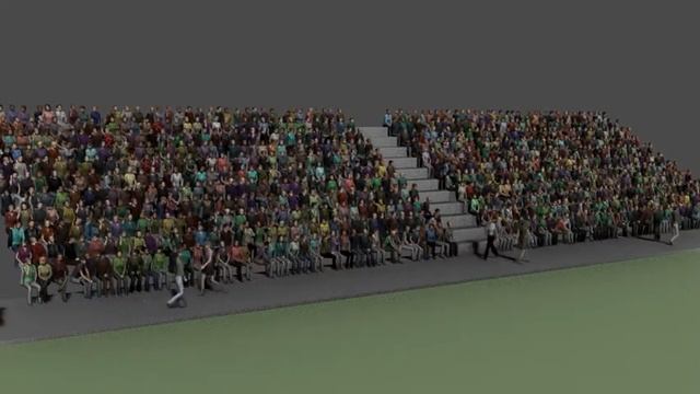 Crowd Simulation in 3DS Max Populate by Dipansu смотреть онлайн