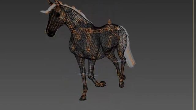 3ds Max, horse rig V1 смотреть онлайн