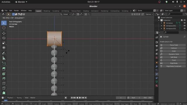 Blender 2.92 - Physics based Rope animation tutorial смотреть онлайн