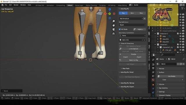 Auto Rig Pro | Anthropomorphic Wolf 3D Model Rig and Animation Test | Blender Rigging Tutorial смотреть онлайн