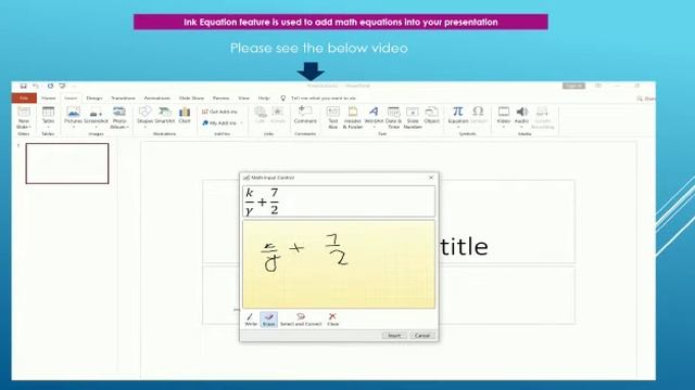 How we can add photo album, ink equation in Powerpoint 2016 and how we can change office theme смотреть онлайн